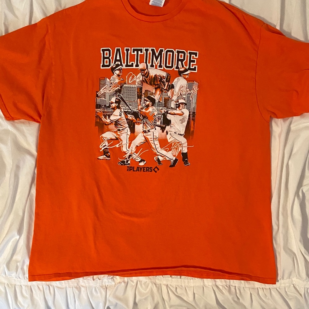 Delta Pro Weight Orange Baltimore O’s T-Shirt